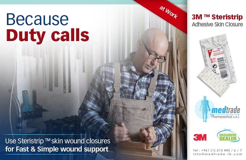 Because Duty calls, 3M Steristrip at work