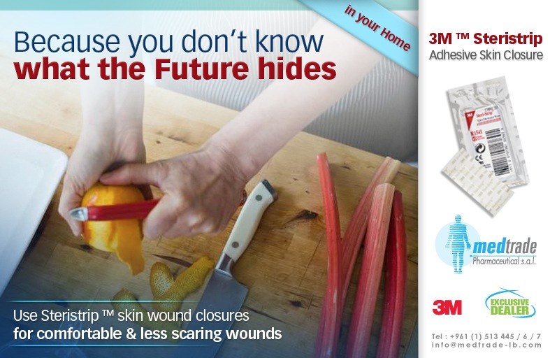 Because you don't know what the Future hides, 3M Steristrip in your home