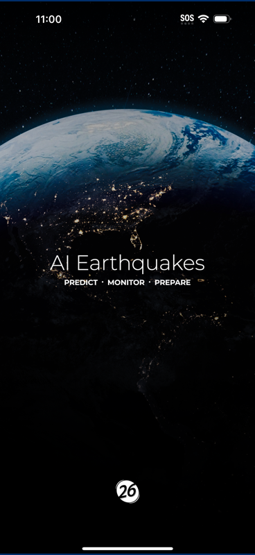 Carte interactive en direct de AI Earthquakes