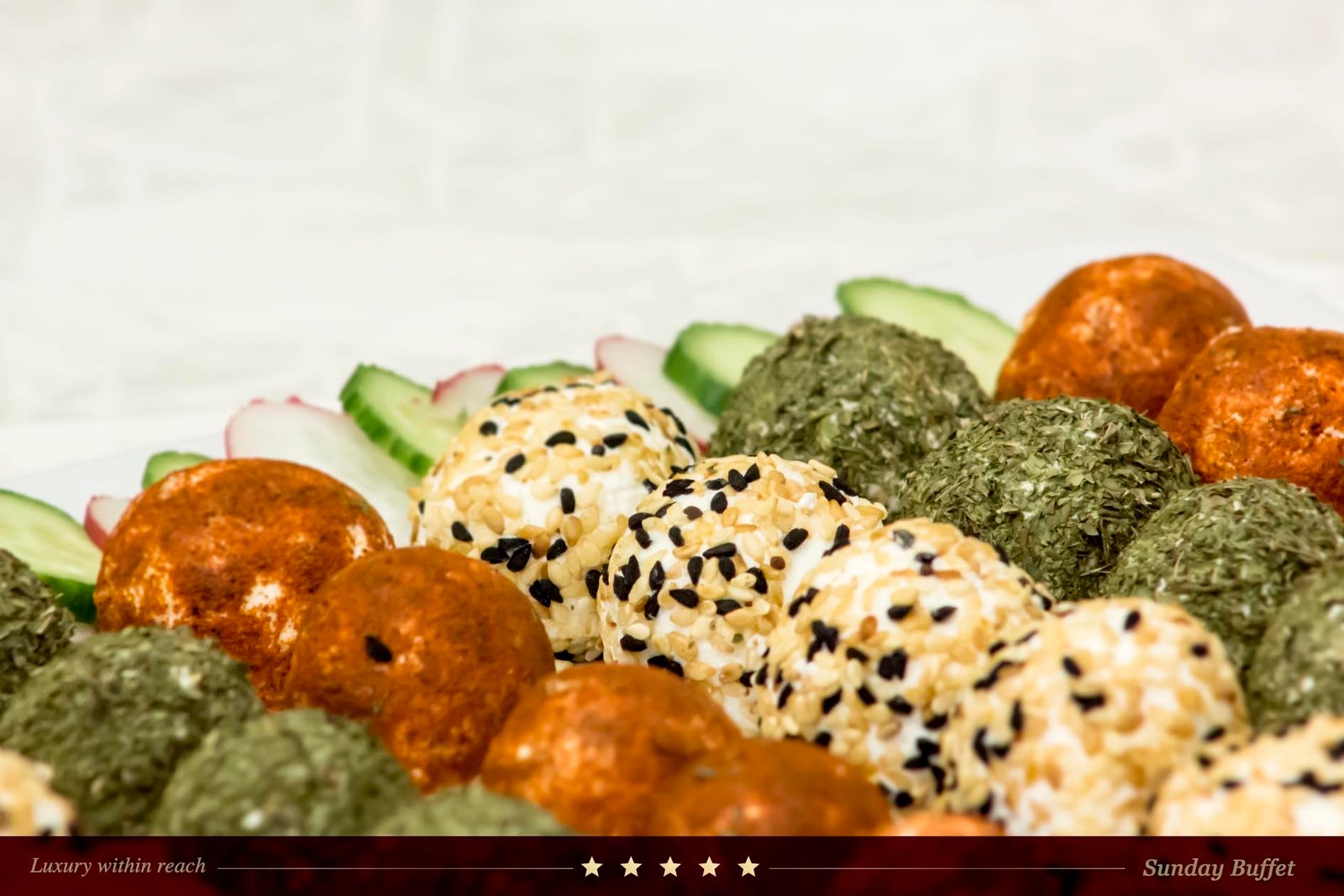 Photographie de plateau de kibbeh savoureux