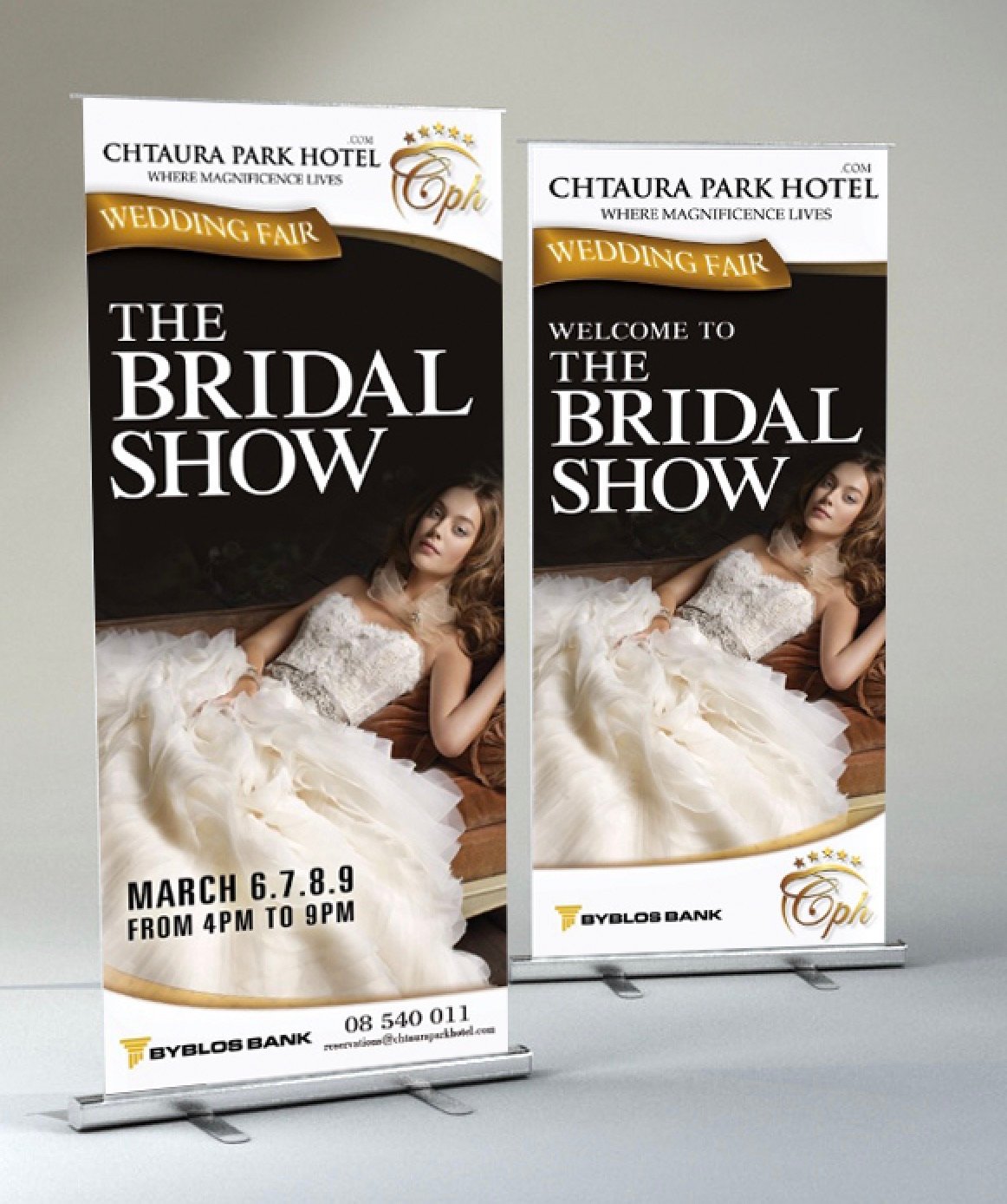 Bannières roll-up grand format pour le Bridal Show