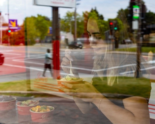 Photographie Amir — wraps, salades et détails