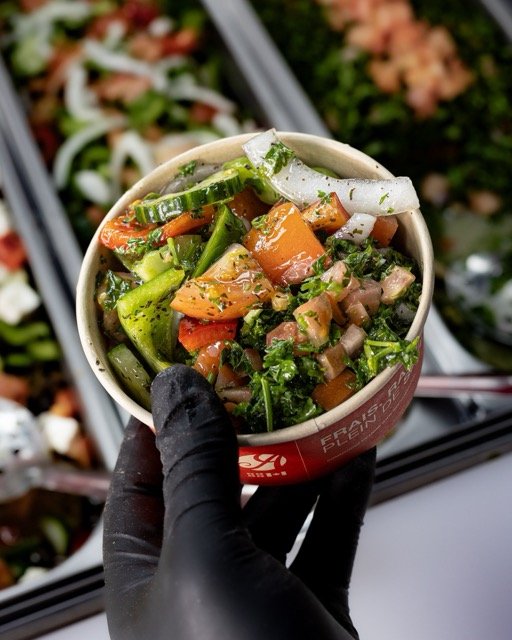 Photographie Amir — wraps, salades et détails