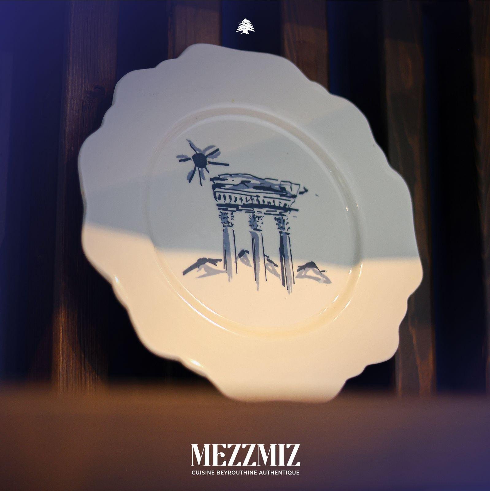 Assiette marquée du restaurant