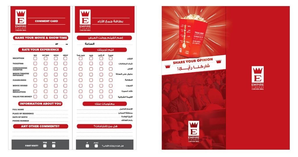 Design de carte commentaire client