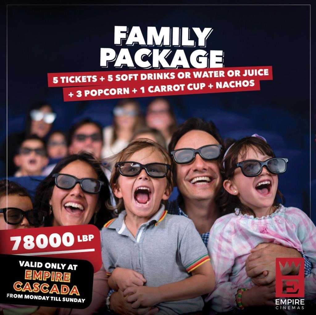 Annonce du forfait Famille Empire Cinemas