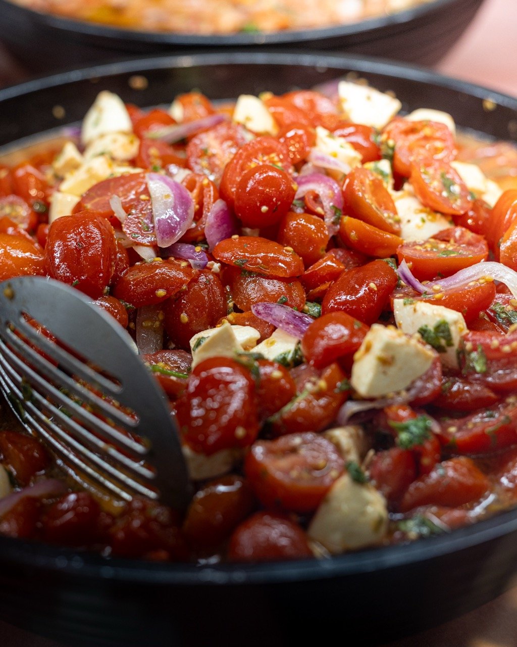 Plateau de bruschettas fraîches