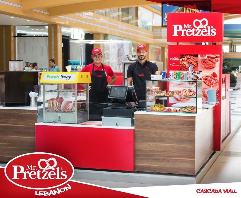 Un kiosque Mr. Pretzels