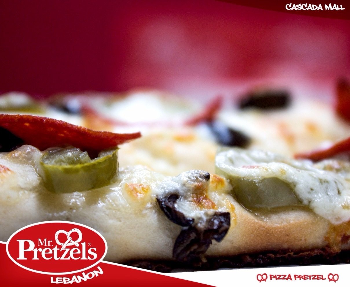 Gros plan d'un bretzel salé