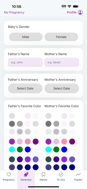 Générateur de noms de bébé