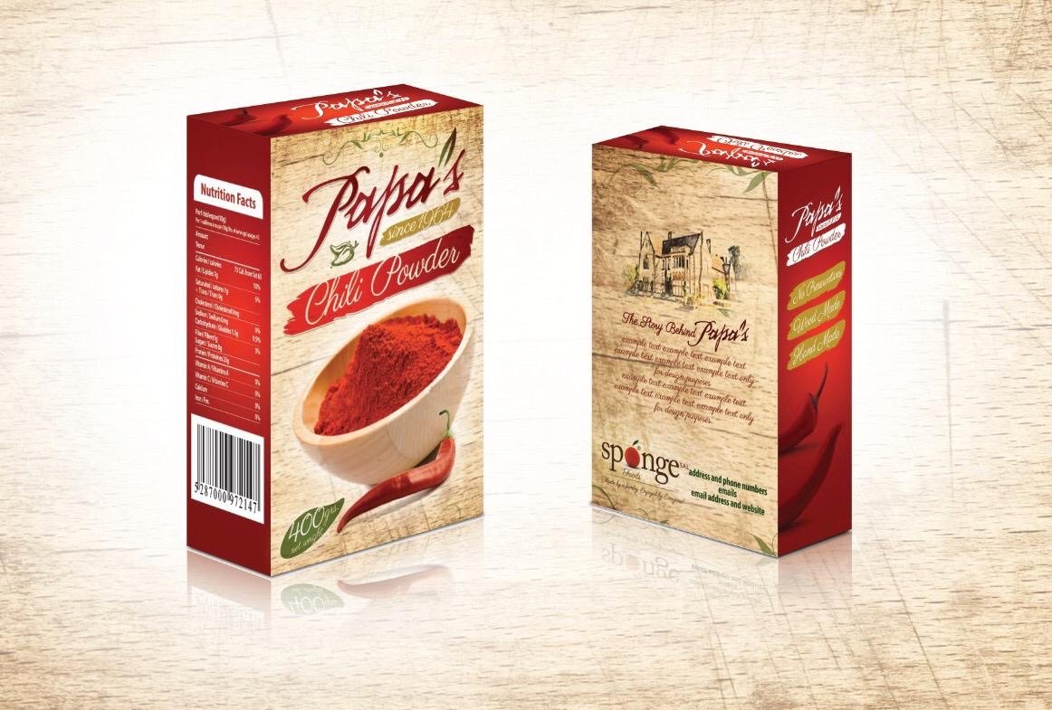 Rendu 3D du contenant d'épices