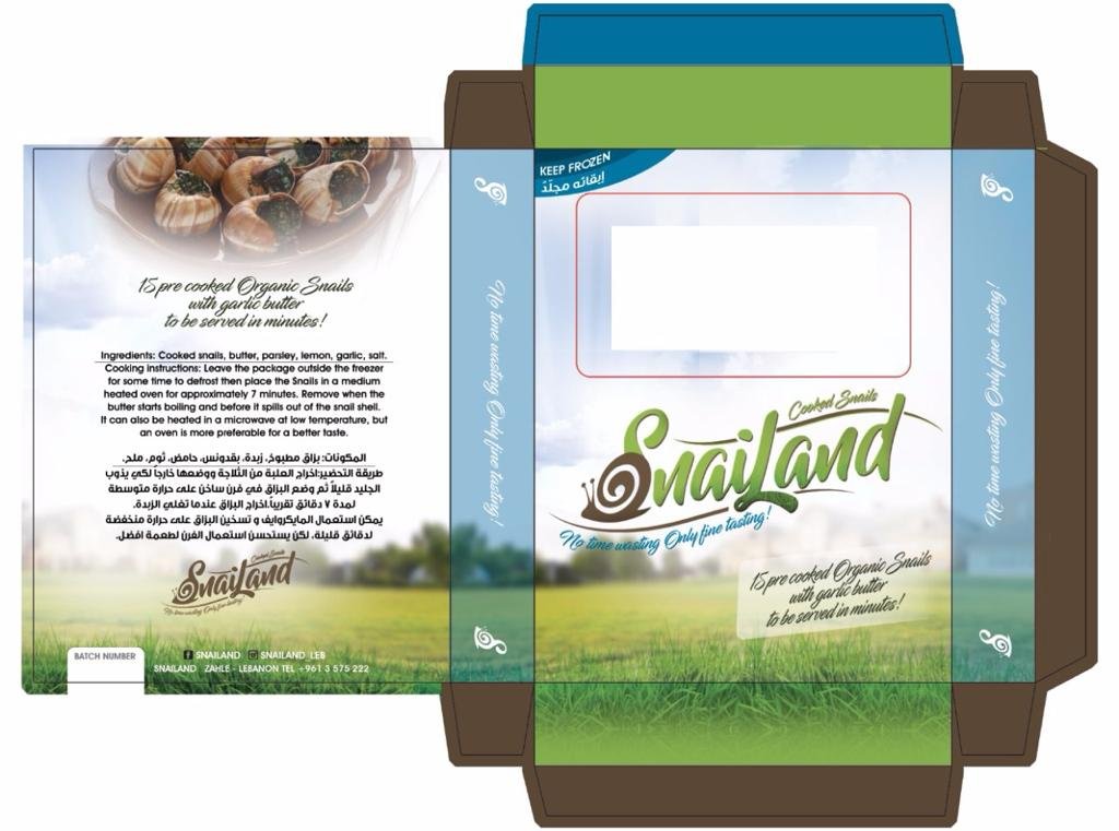 Tracé de coupe à plat de l'emballage