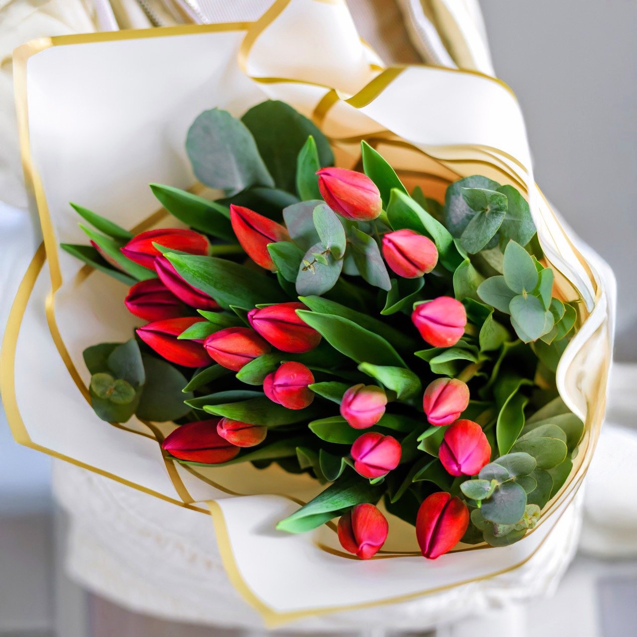 Bouquet aux tons festifs