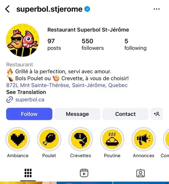 Image de marque du profil Instagram