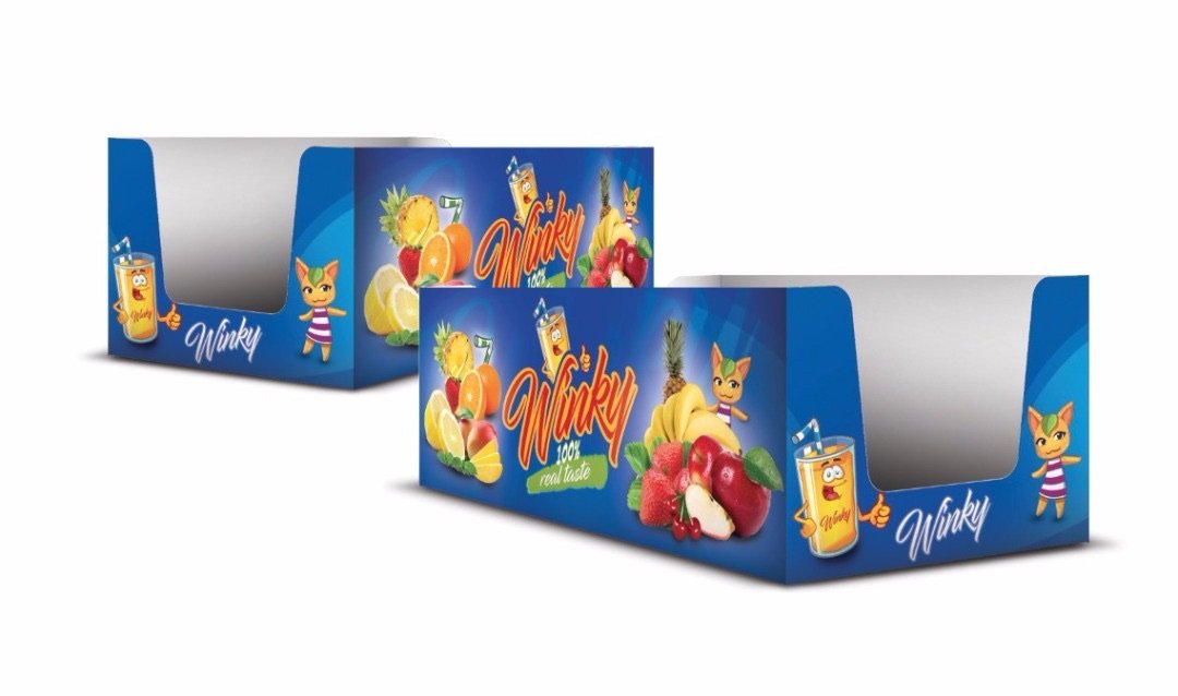 Design de la boîte Winky