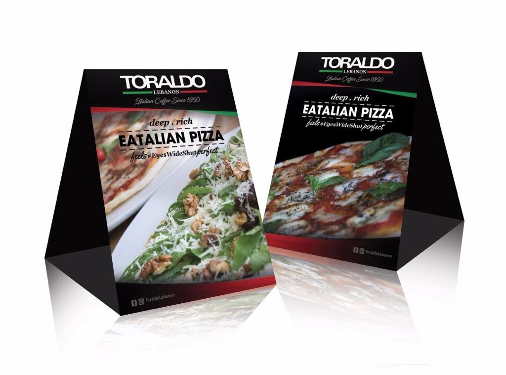 Design de chevalet de table