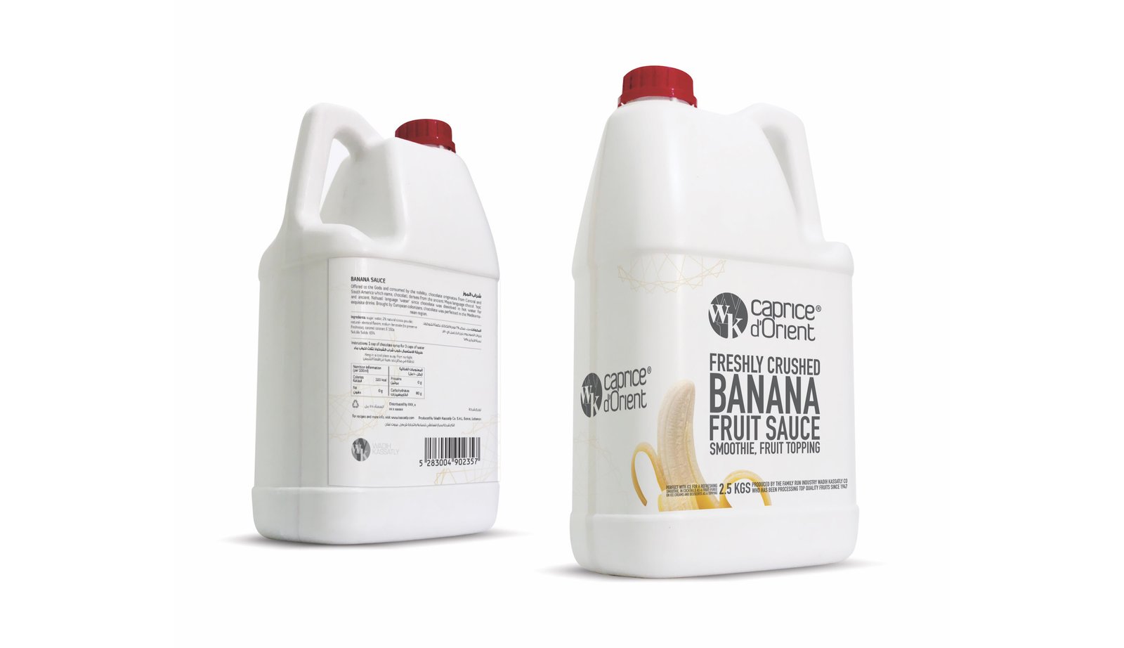 Emballage en vrac pour sirop de banane