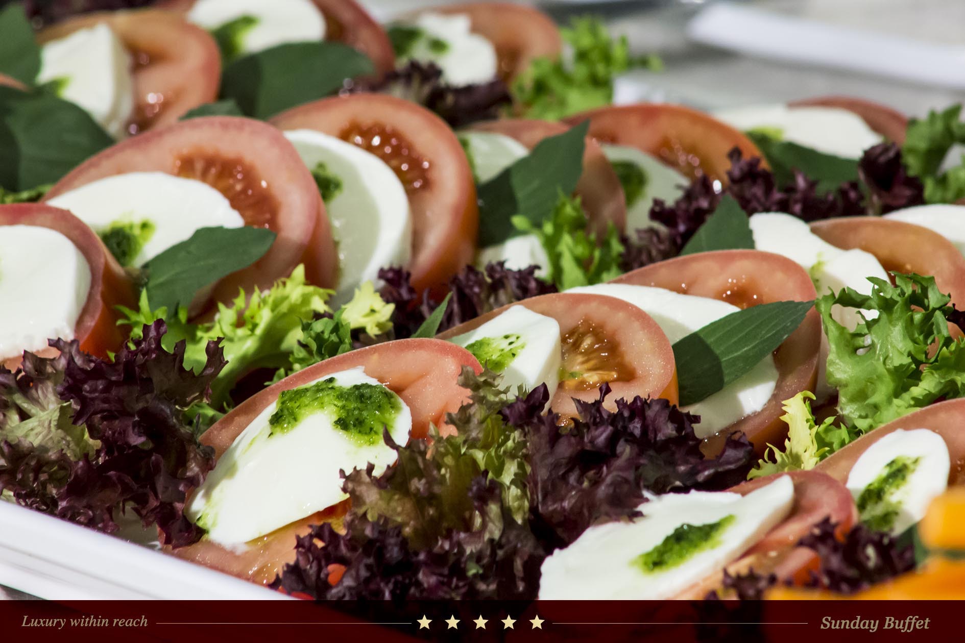 Fresh Caprese Salad photography.