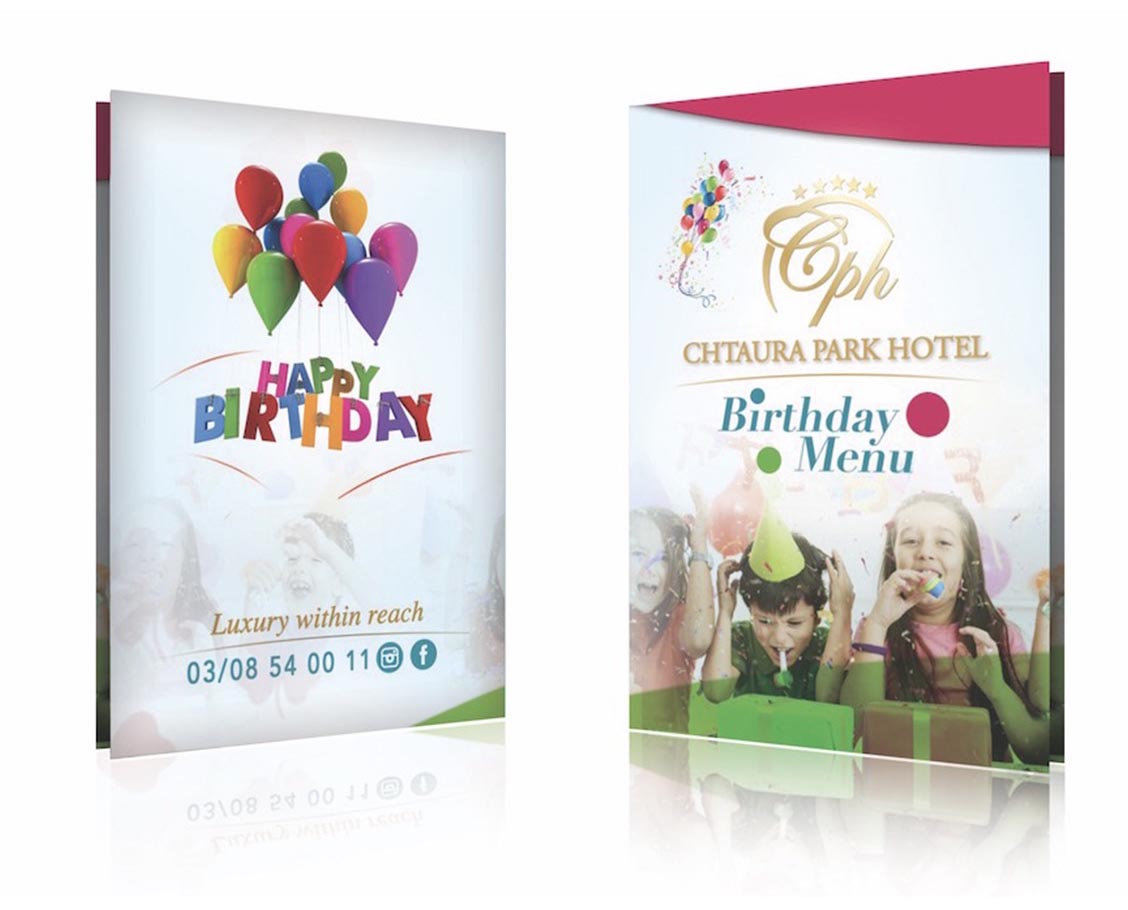 Special occasion card design.