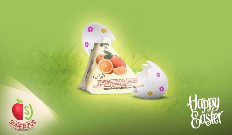 Easter greeting social media post.