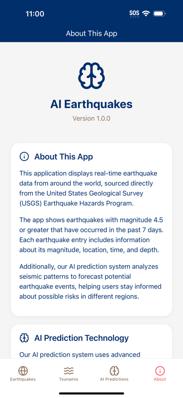 App screenshot of the AI Predictions list.