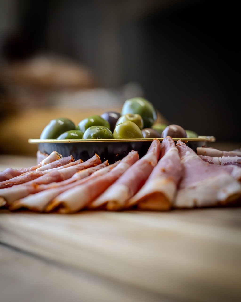 Culinary photography of an Italian Deli