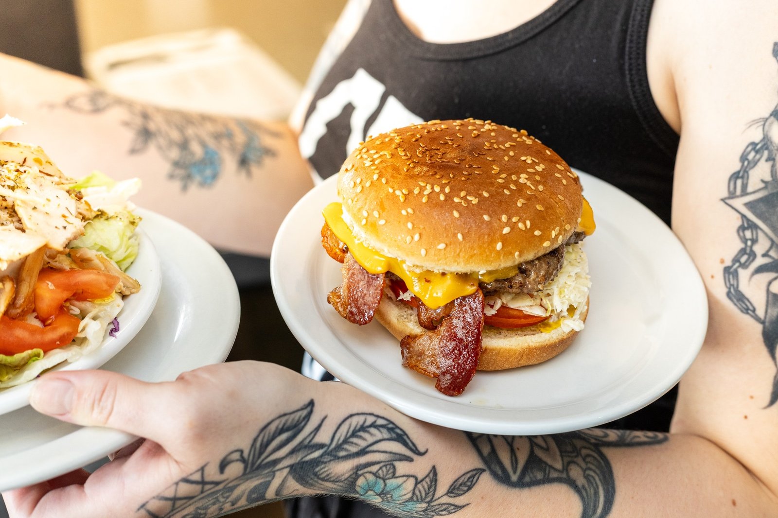 Photography of classic Quebecois diner food