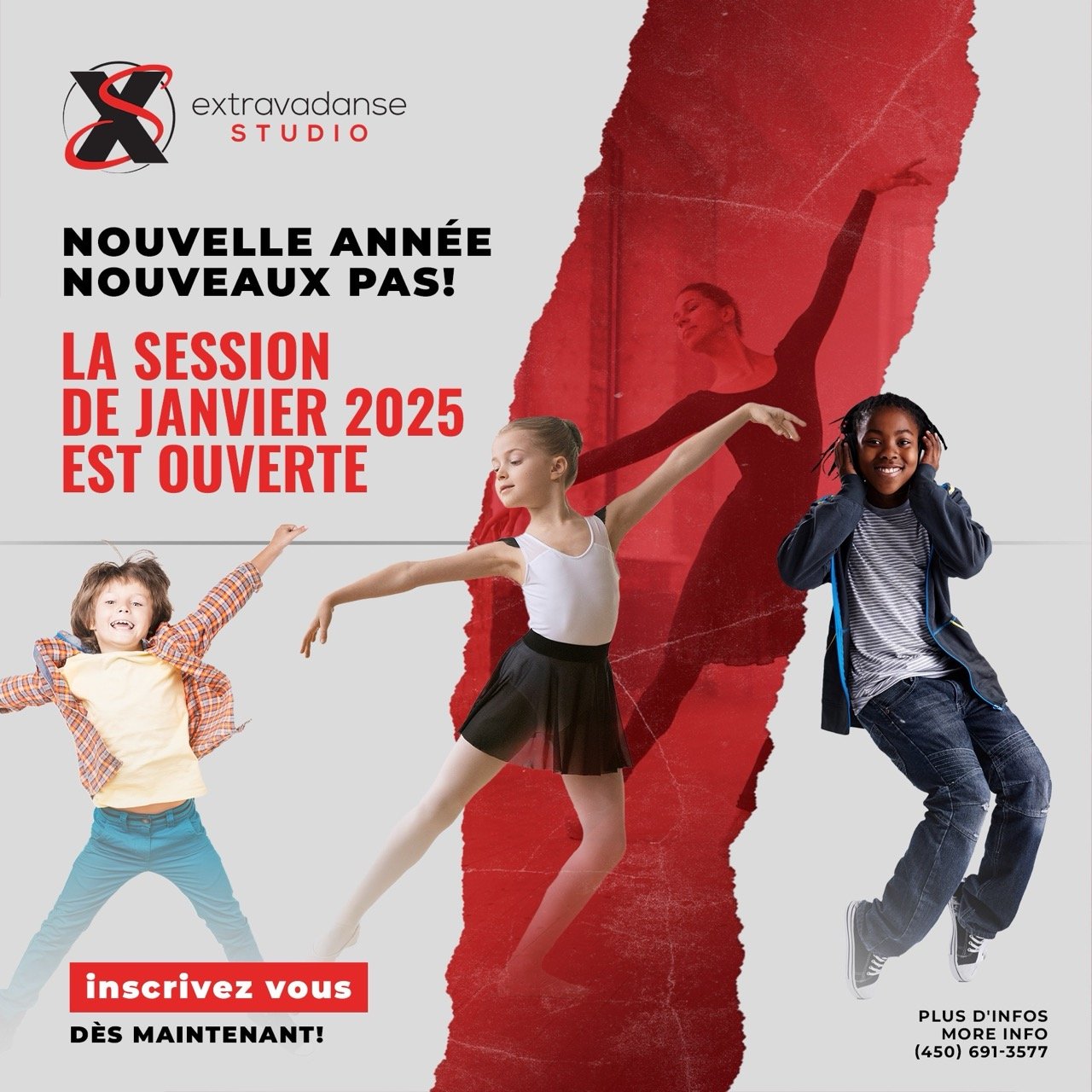 Dynamic video content for Extravadanse dance studio.